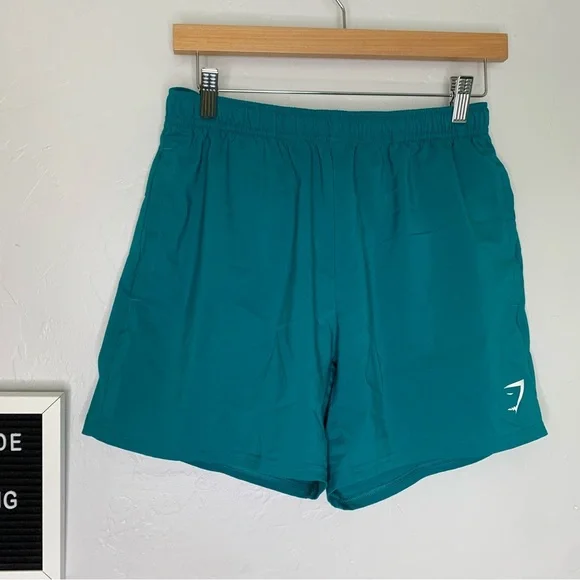 *SOLD* Gymshark Seafoam Teal Men’s Training Gym Shorts Size Medium Activewear - Picture 2 of 14
